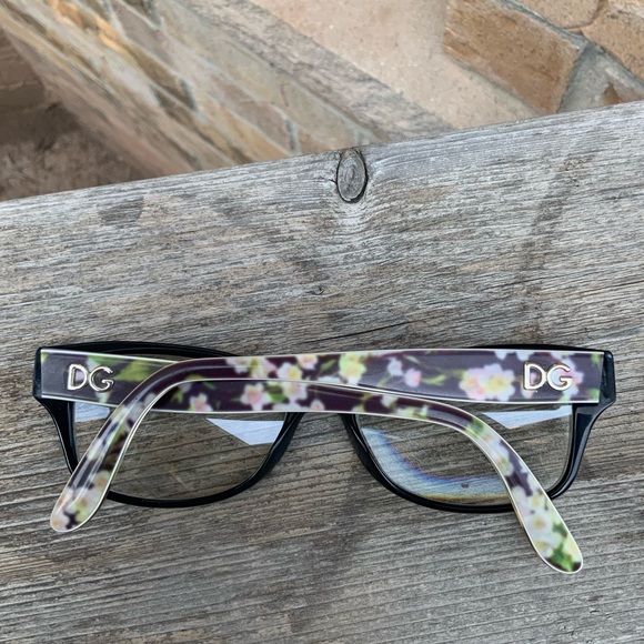 DOLCE & GABBANA DG 3204 53mm Black Floral Glasses Lenses Women’s Made in Italy - Picture 4 of 16
